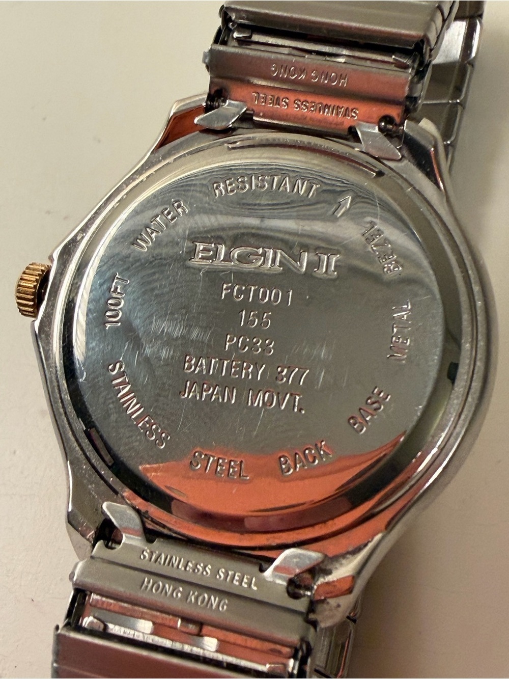Vintage Elgin II Two-Tone Watch – 36mm | Day/Date | 100ft - Picture 6 of 6